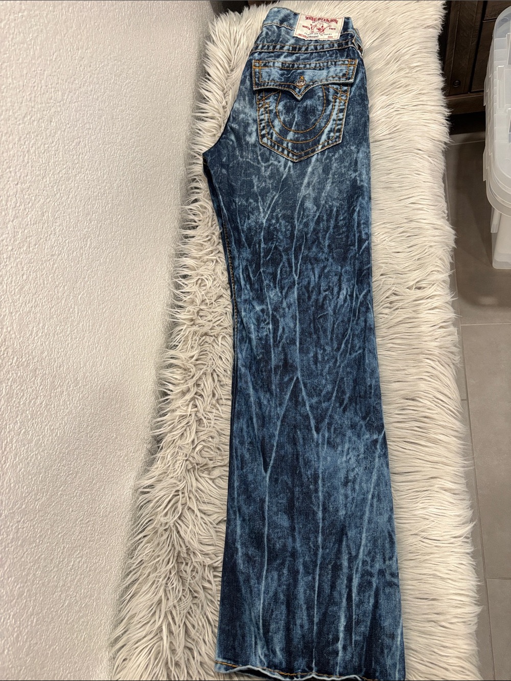True Religion Acid Wash Jeans